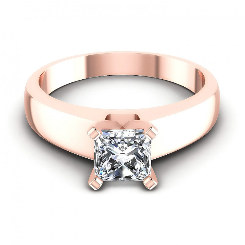 Princess Diamonds 0.35CT Solitaire Ring in 18KT Yellow Gold