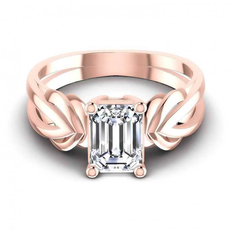 Emerald Diamonds 0.35CT Solitaire Ring in 18KT Yellow Gold