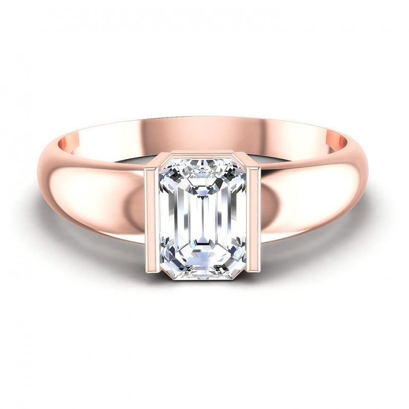 Emerald Diamonds 0.35CT Solitaire Ring in 18KT Yellow Gold