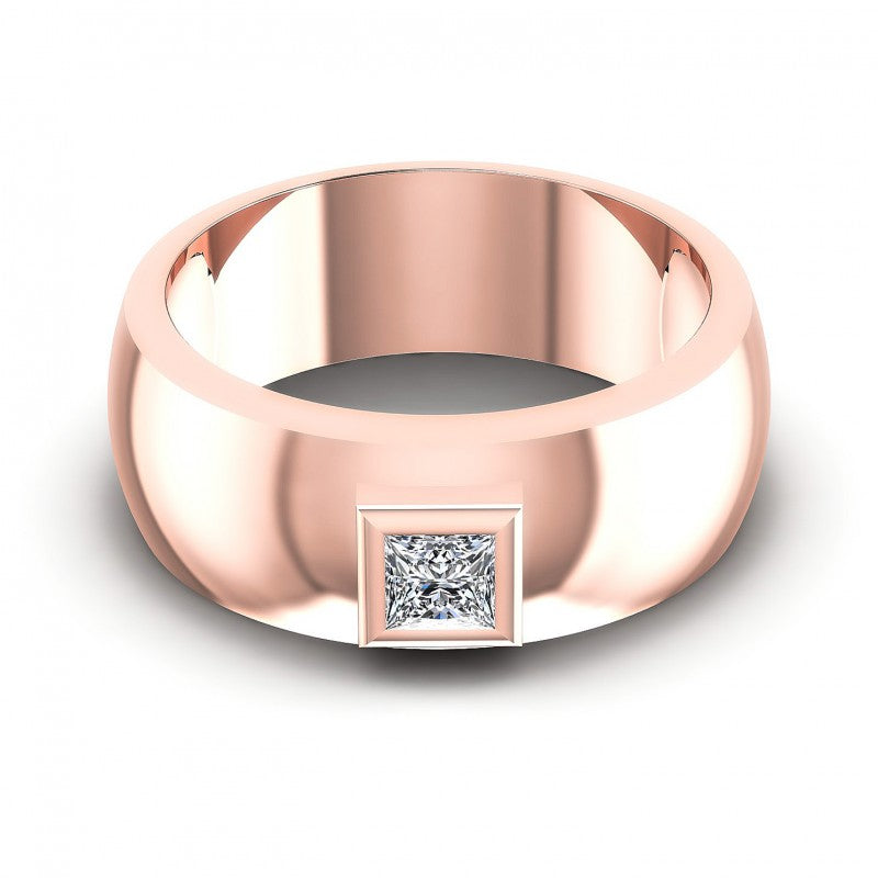 Princess Diamonds 0.35CT Solitaire Ring in 18KT Yellow Gold