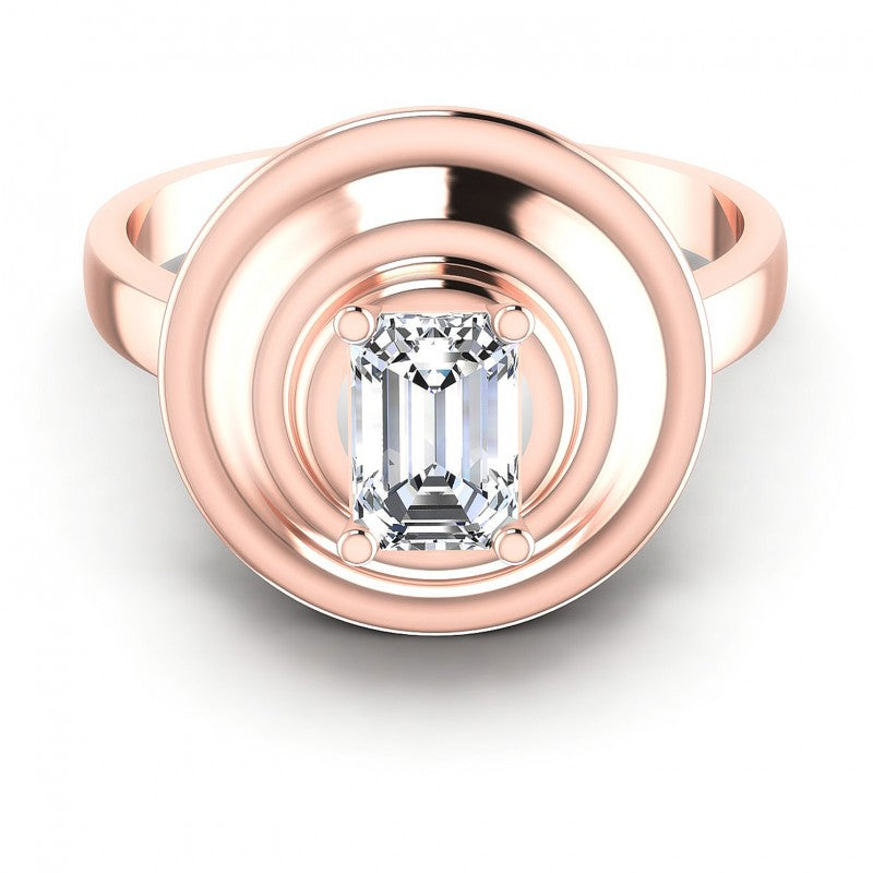 Emerald Diamonds 0.35CT Solitaire Ring in 18KT Yellow Gold