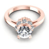 Round and Marquise Diamonds 0.65CT Engagement Ring in 18KT Yellow Gold