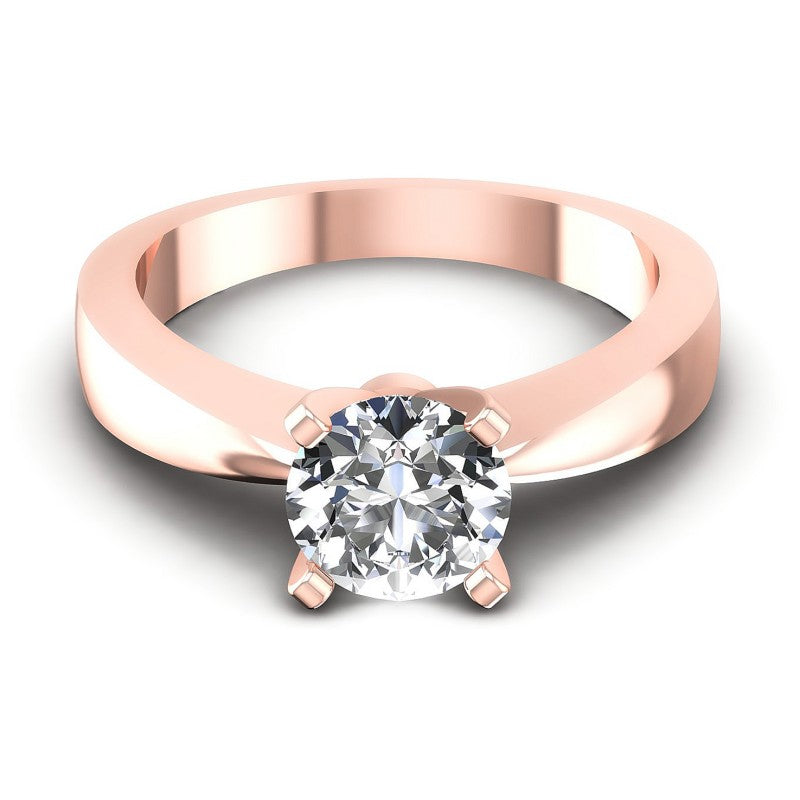 Round Diamonds 0.35CT Solitaire Ring in 18KT Yellow Gold