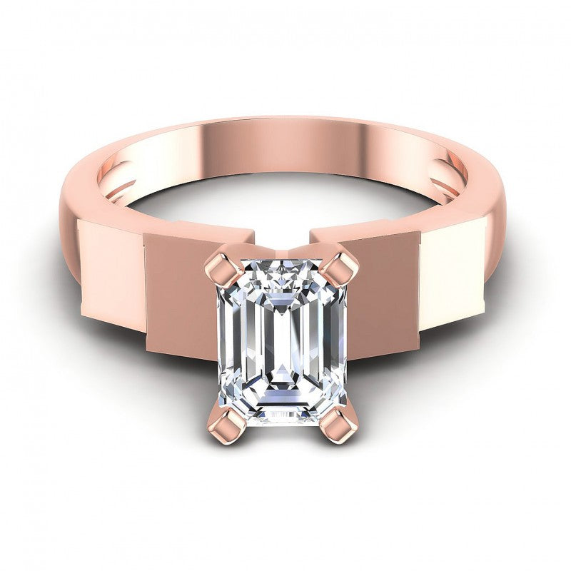 Emerald Diamonds 0.35CT Solitaire Ring in 18KT Yellow Gold