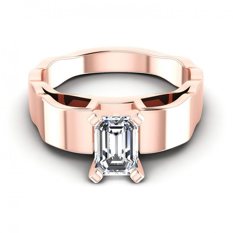 Emerald Diamonds 0.35CT Solitaire Ring in 18KT Yellow Gold