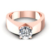 Round Diamonds 0.35CT Solitaire Ring in 18KT Yellow Gold