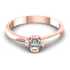Round Diamonds 0.25CT Solitaire Ring in 18KT Yellow Gold