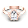 Princess Cut Diamonds Solitaire Ring in 18KT Yellow Gold