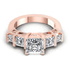 Princess Cut Diamonds Antique Ring in 18KT Yellow Gold