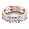 Round Cut Diamonds Eternity Ring in 18KT Yellow Gold