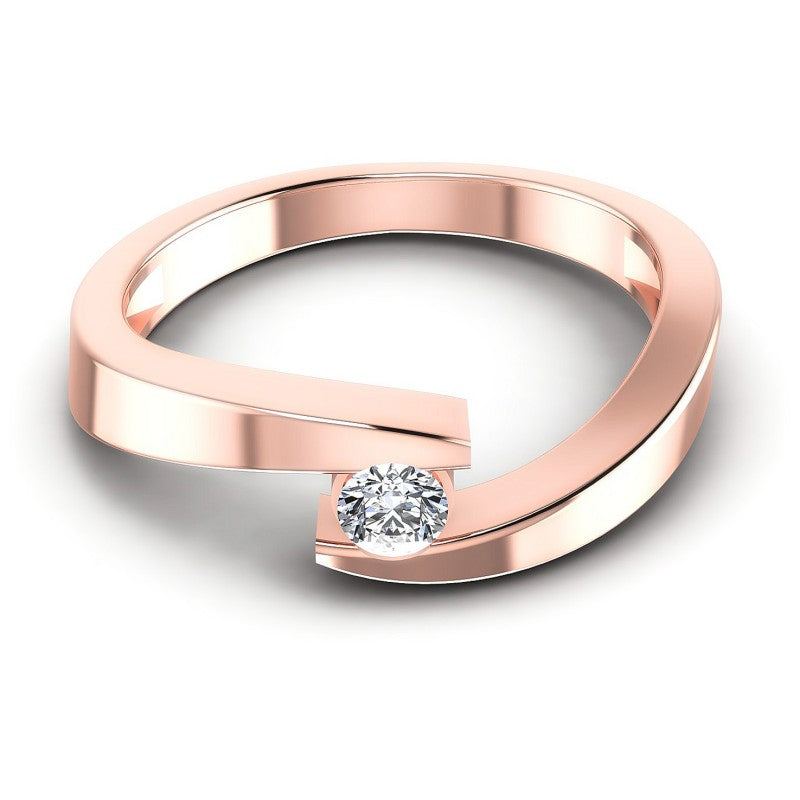 Round Cut Diamonds Mens Ring in 18KT Yellow Gold