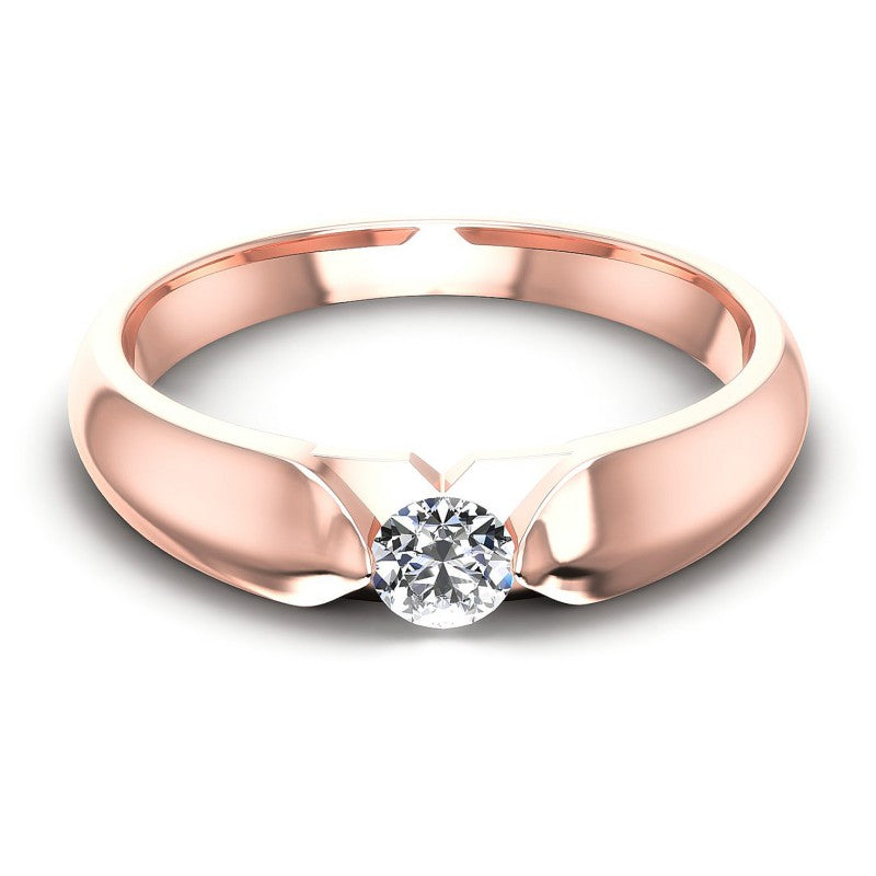 Round Cut Diamonds Mens Ring in 18KT Yellow Gold