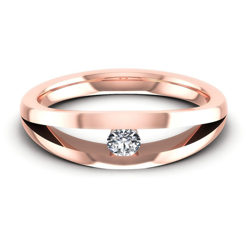 Round Cut Diamonds Mens Ring in 18KT Yellow Gold