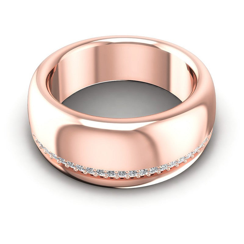 Round Diamonds 0.25CT Diamonds Wedding Band in 18KT Yellow Gold