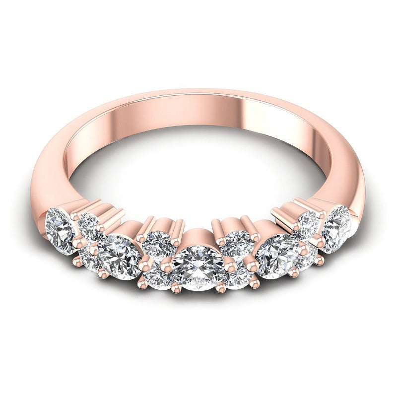 Round Diamonds 0.95CT Diamonds Wedding Band in 18KT Yellow Gold