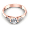 Round Diamonds 0.50CT Engagement Ring in 18KT Yellow Gold
