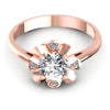 Round Diamonds 0.40CT Engagement Ring in 18KT Yellow Gold