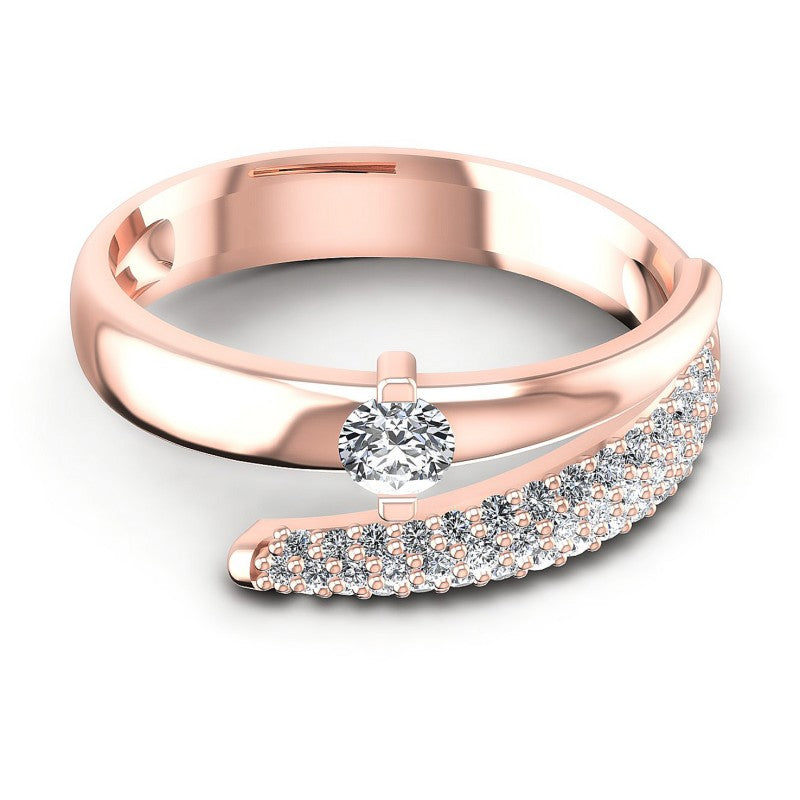 Round Diamonds 0.80CT Engagement Ring in 18KT Yellow Gold