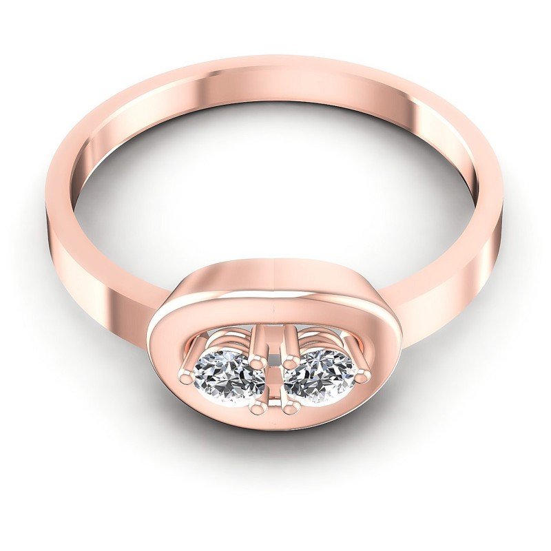 Round Diamonds 0.20CT Fashion Ring in 18KT Yellow Gold