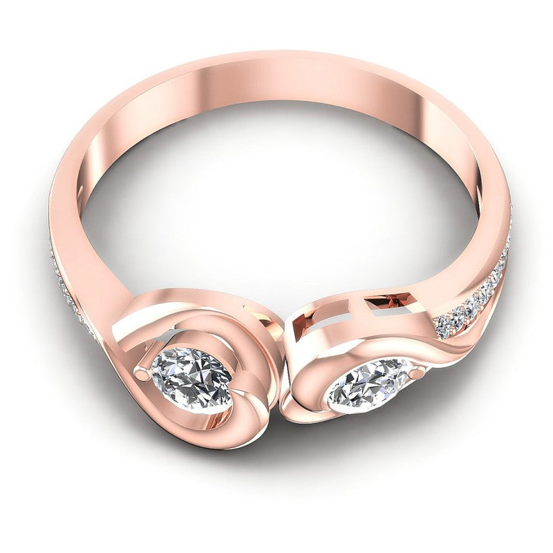 Round Diamonds 0.95CT Fashion Ring in 18KT Yellow Gold