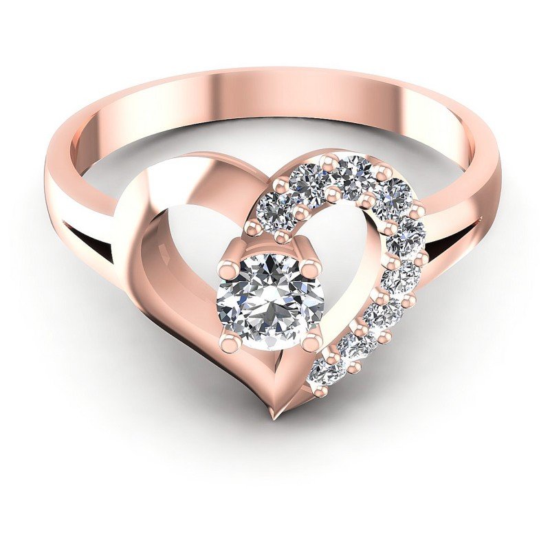 Round Diamonds 0.45CT Fashion Ring in 18KT Yellow Gold