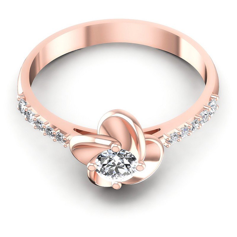Round Diamonds 0.45CT Fashion Ring in 18KT Yellow Gold