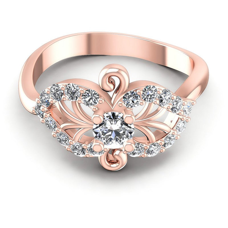 Round Diamonds 0.60CT Fashion Ring in 18KT Yellow Gold