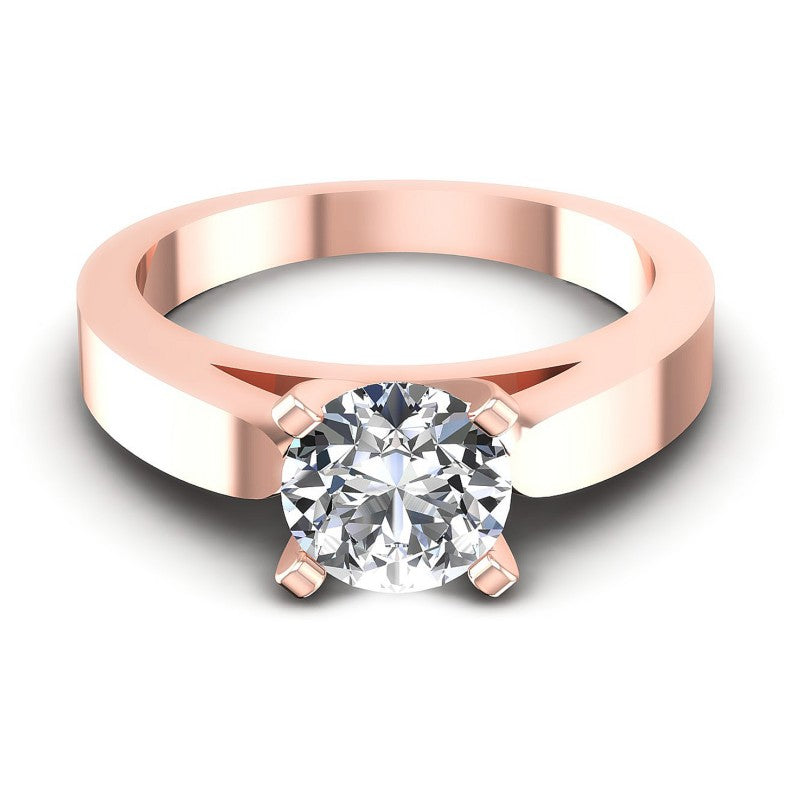 Round Diamonds 0.35CT Solitaire Ring in 18KT Yellow Gold