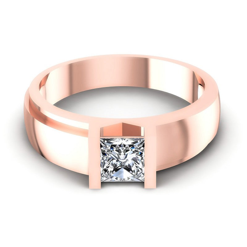 Princess Diamonds 0.35CT Solitaire Ring in 18KT Yellow Gold