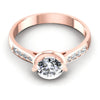 Round Diamonds 0.55CT Engagement Ring in 18KT Yellow Gold