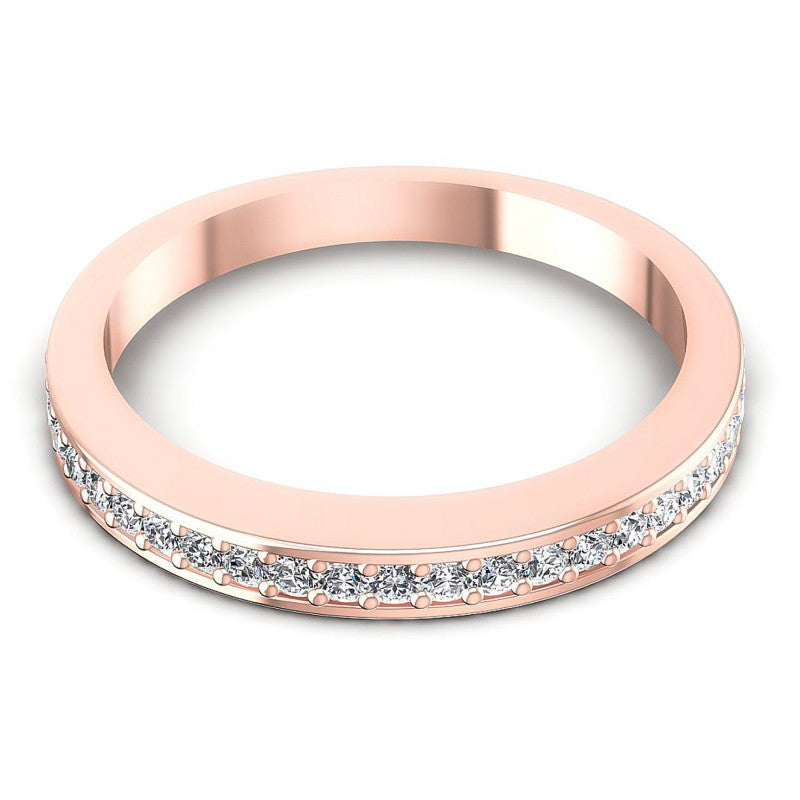 Round Diamonds 0.30CT Diamonds Wedding Band in 18KT Yellow Gold