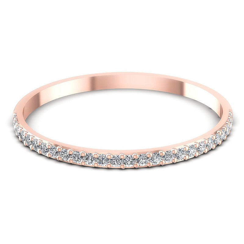 Round Diamonds 0.15CT Diamonds Wedding Band in 18KT Yellow Gold