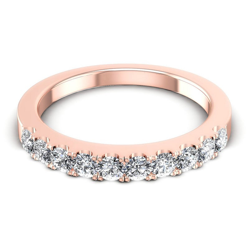 Round Diamonds 0.60CT Diamonds Wedding Band in 18KT Yellow Gold