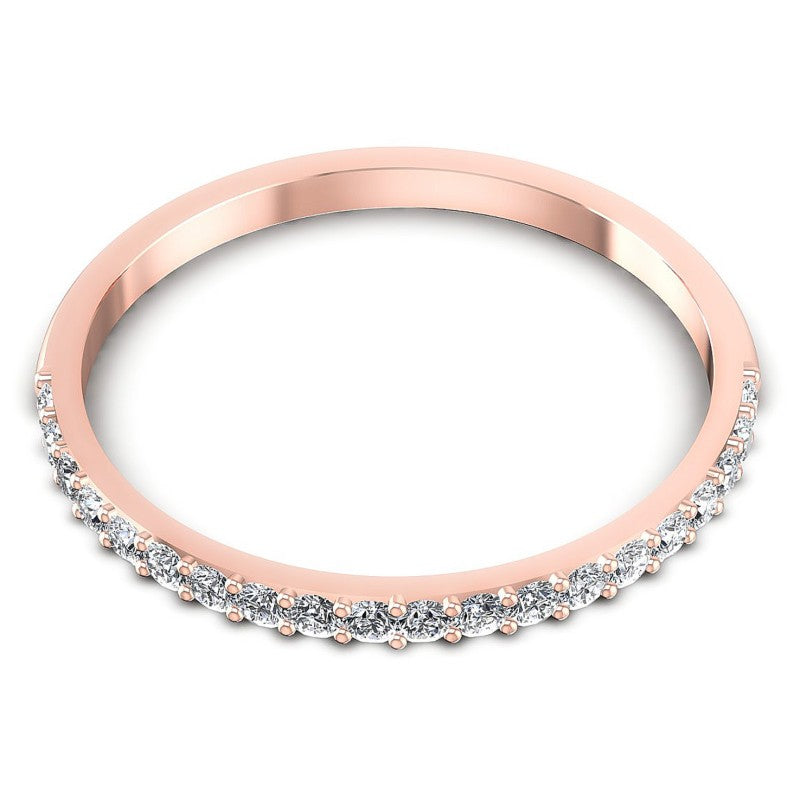 Round Diamonds 0.25CT Diamonds Wedding Band in 18KT Yellow Gold