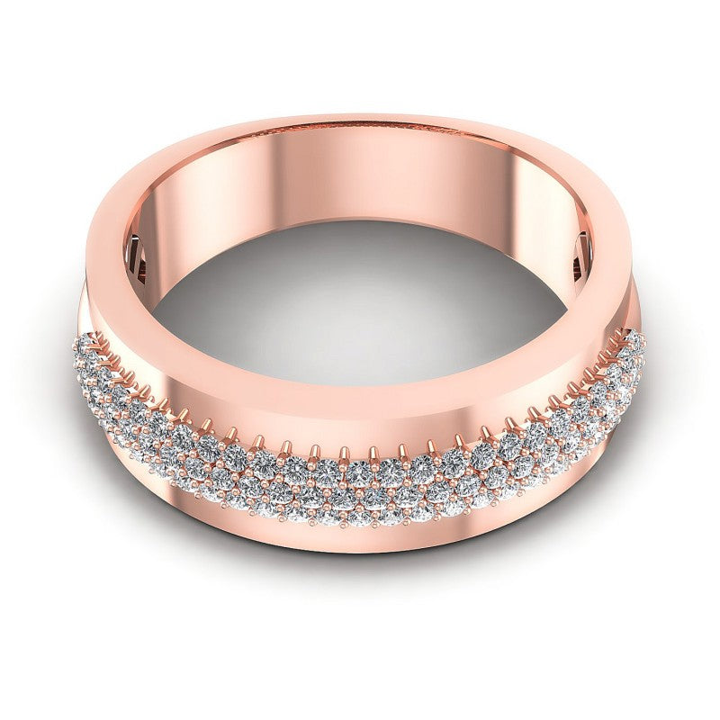 Round Diamonds 0.45CT Diamonds Wedding Band in 18KT Yellow Gold