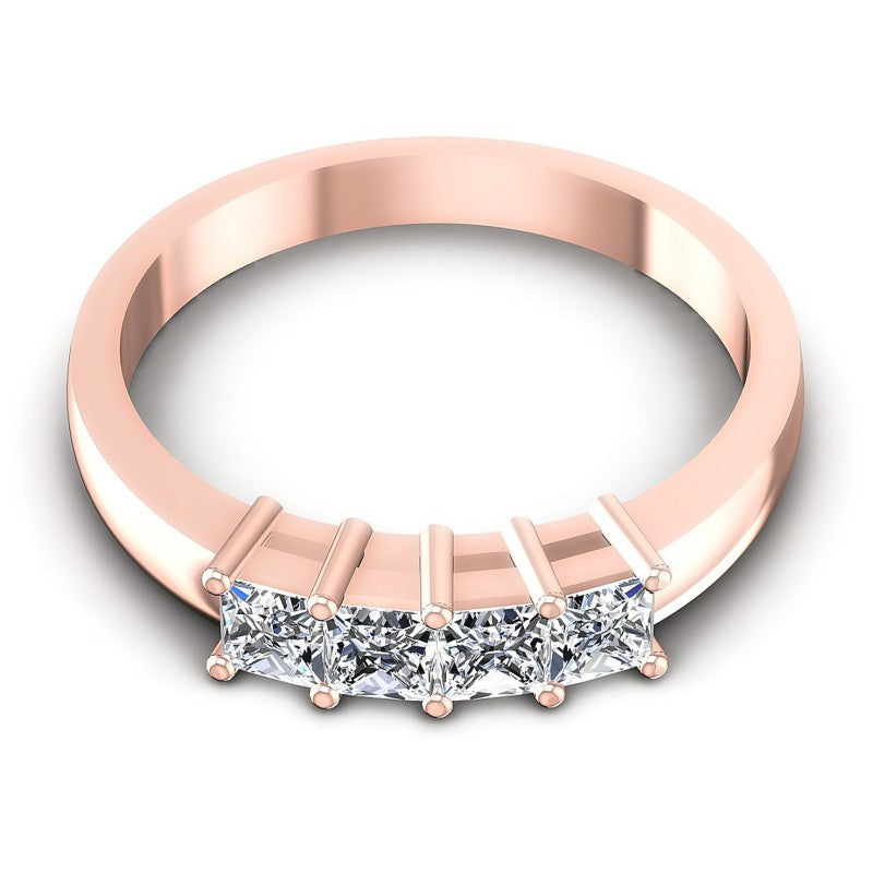 Princess Diamonds 0.80CT Diamonds Wedding Band in 18KT Yellow Gold