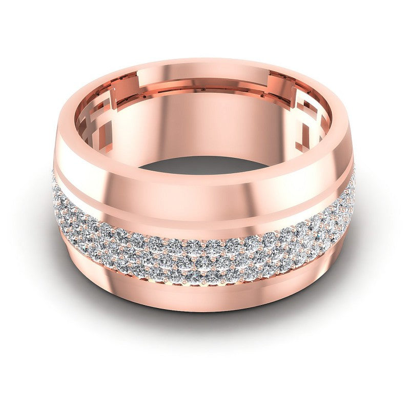 Round Diamonds 0.65CT Diamonds Wedding Band in 18KT Yellow Gold
