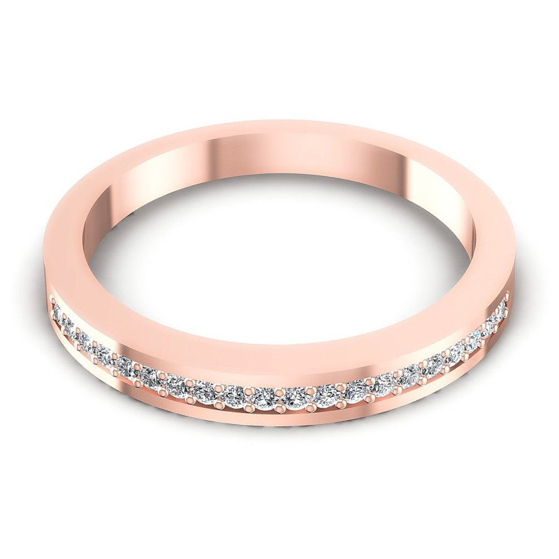 Round Diamonds 0.15CT Diamonds Wedding Band in 18KT Yellow Gold
