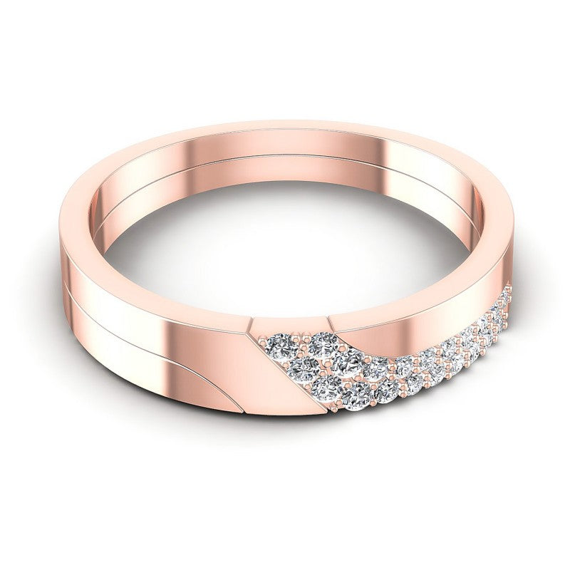 Round Diamonds 0.25CT Diamonds Wedding Band in 18KT Yellow Gold