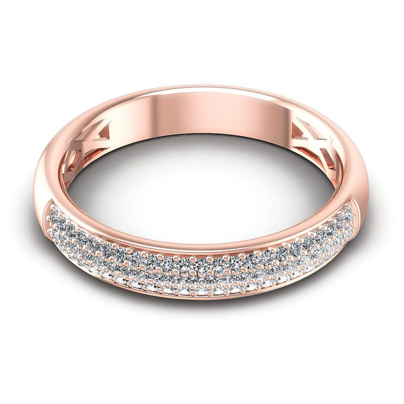 Round Diamonds 0.35CT Diamonds Wedding Band in 18KT Yellow Gold