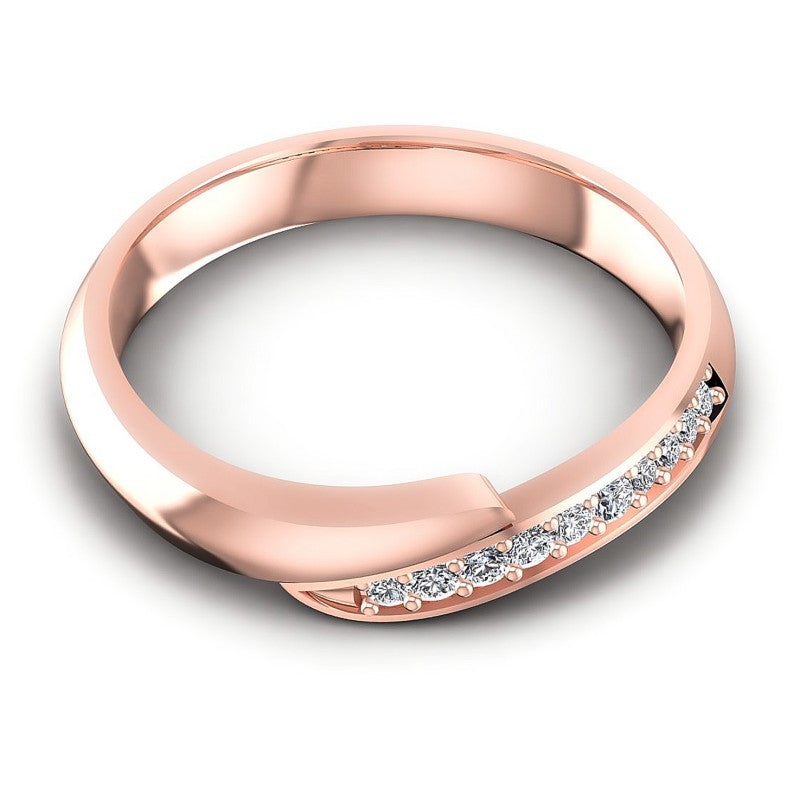 Round Diamonds 0.25CT Diamonds Wedding Band in 18KT Yellow Gold