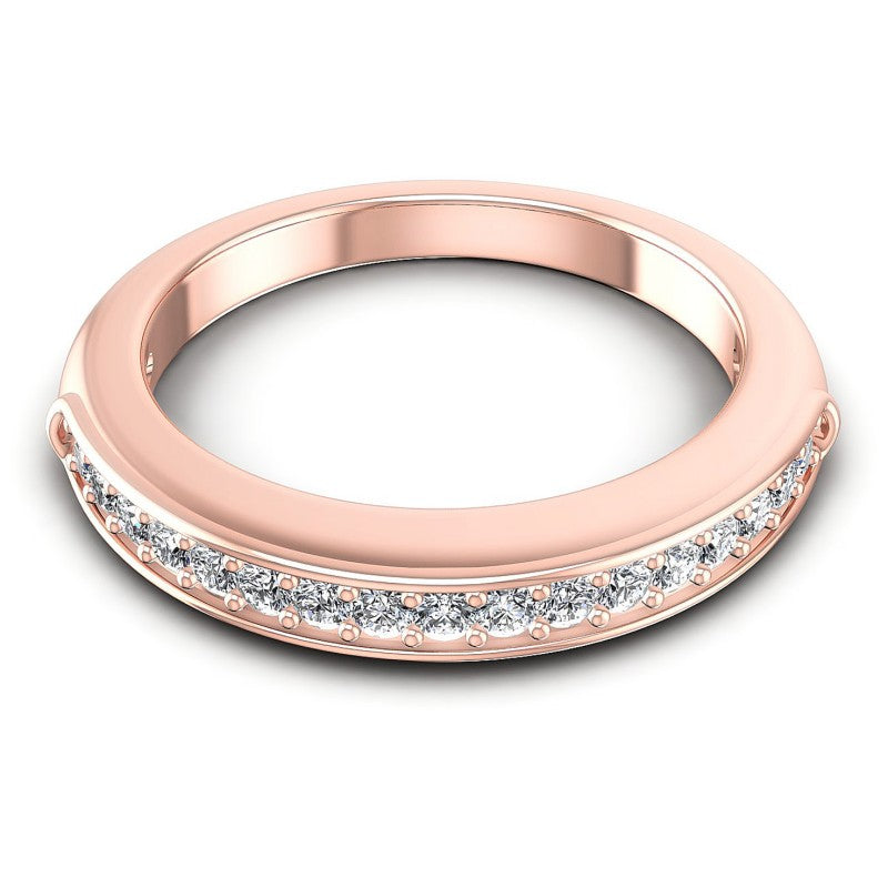 Round Diamonds 0.35CT Diamonds Wedding Band in 18KT Yellow Gold