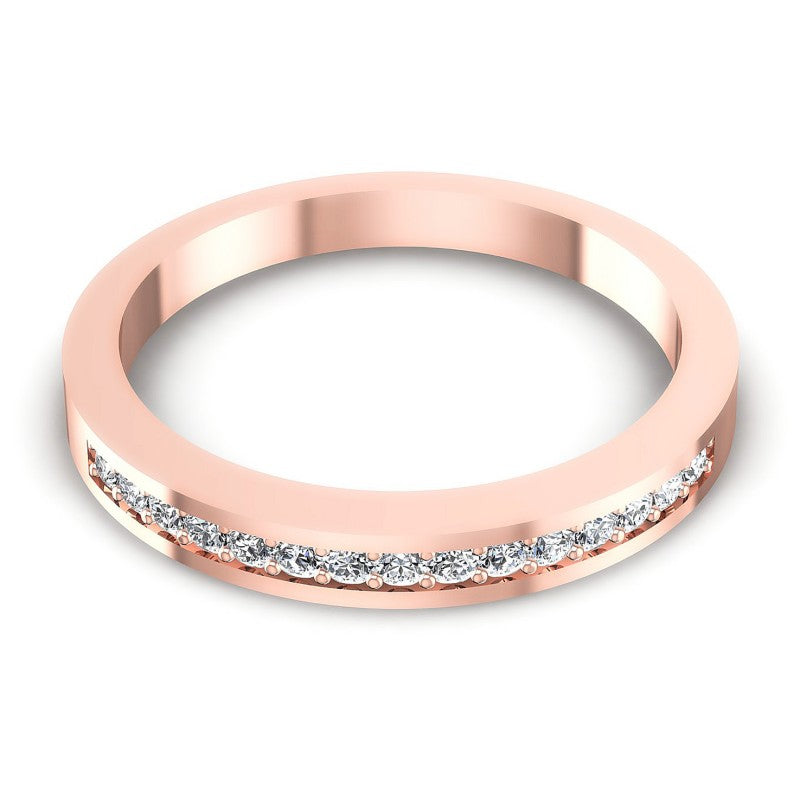 Round Diamonds 0.20CT Diamonds Wedding Band in 18KT Yellow Gold