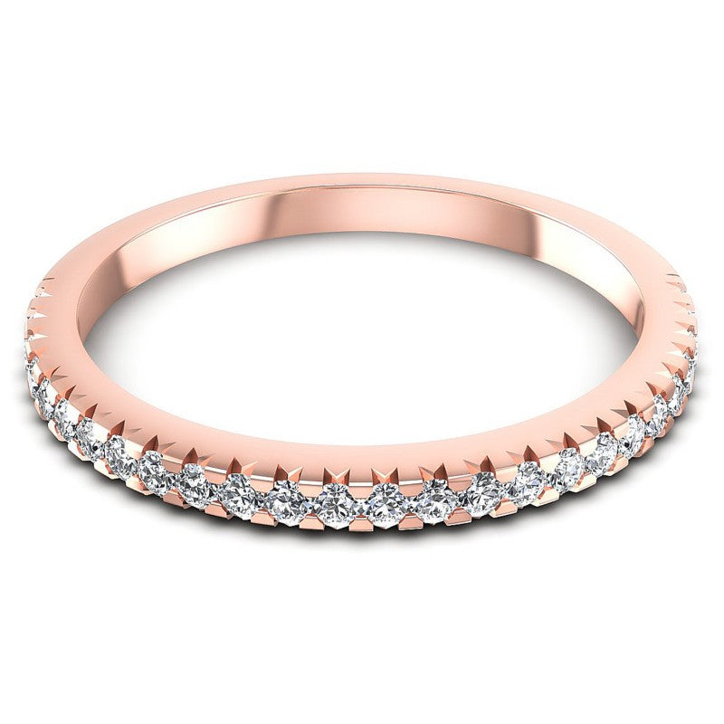 Round Diamonds 0.30CT Diamonds Wedding Band in 18KT Yellow Gold