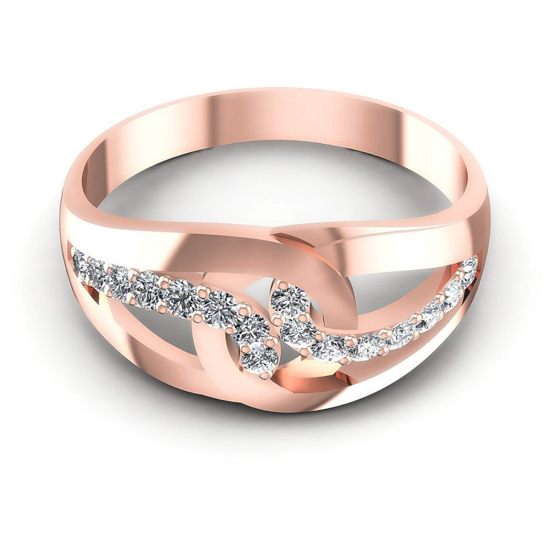 Round Diamonds 0.35CT Diamonds Wedding Band in 18KT Yellow Gold