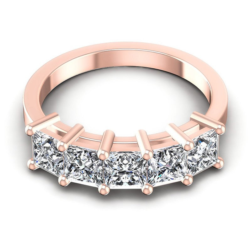 Princess Diamonds 1.65CT Diamonds Wedding Band in 18KT Yellow Gold