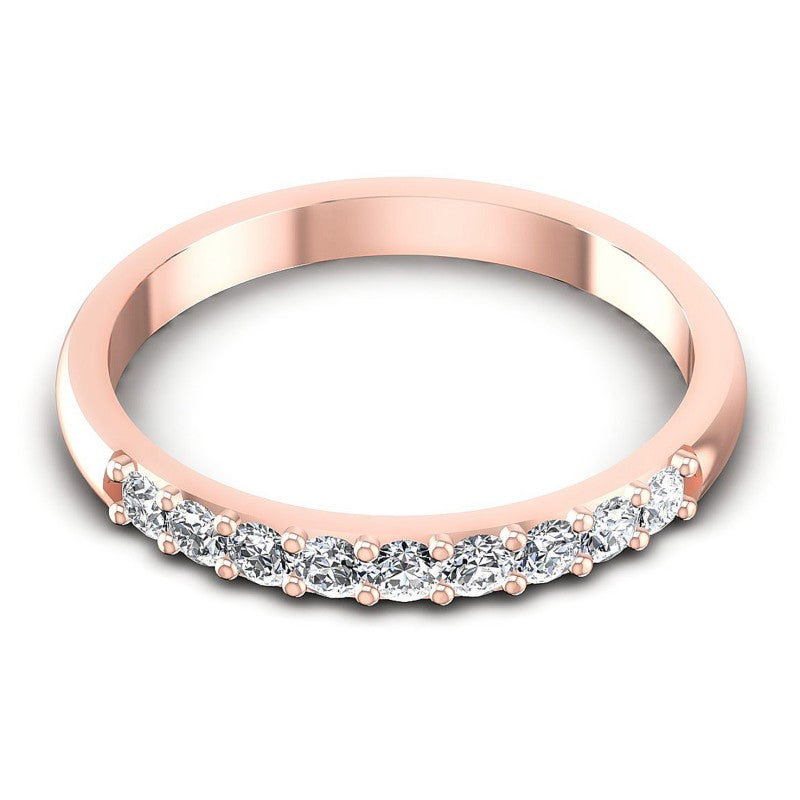 Round Diamonds 0.30CT Diamonds Wedding Band in 18KT Yellow Gold