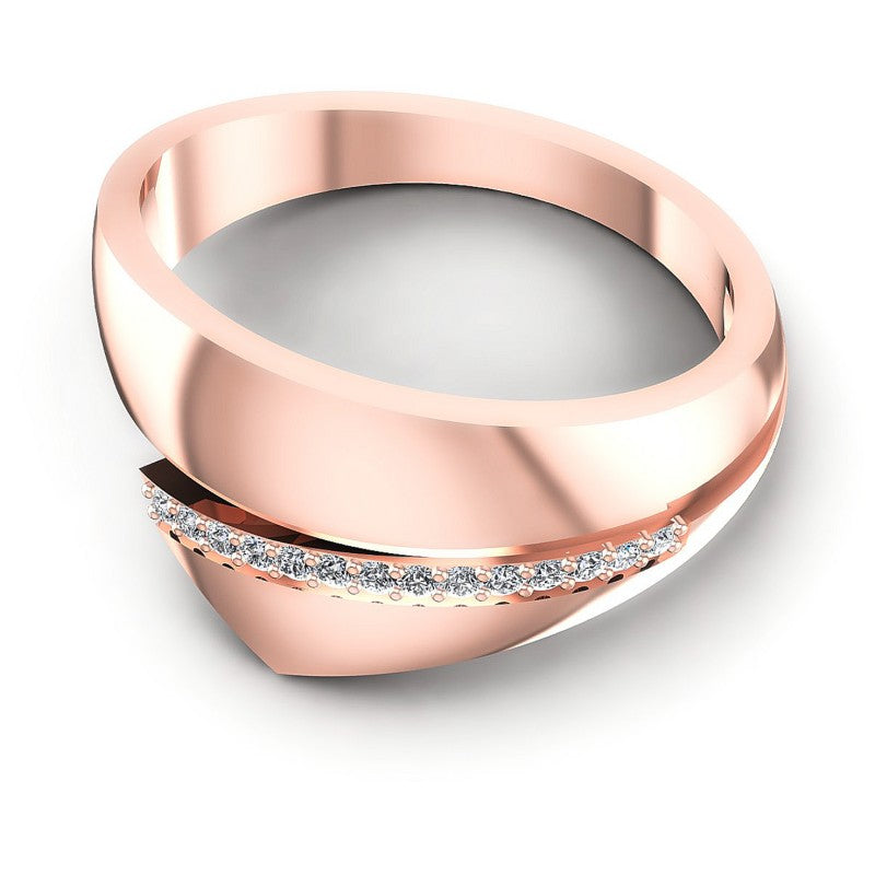 Round Diamonds 0.15CT Diamonds Wedding Band in 18KT Yellow Gold