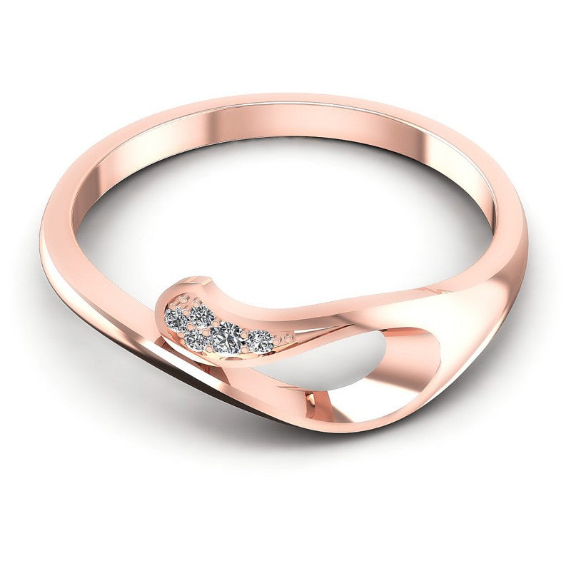 Round Diamonds 0.15CT Diamonds Wedding Band in 18KT Yellow Gold