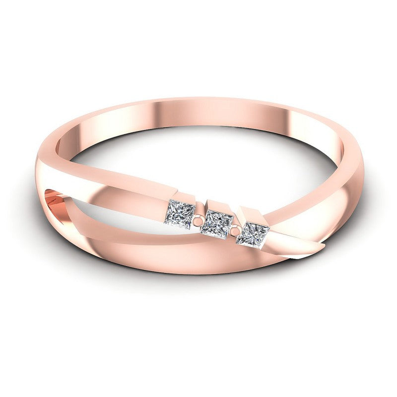 Princess Diamonds 0.10CT Diamonds Wedding Band in 18KT Yellow Gold